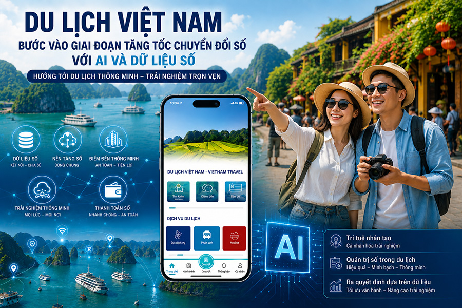 Du lịch Việt Nam bước vào giai đoạn tăng tốc chuyển đổi số với AI và dữ liệu số