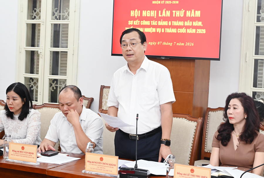 Sơ kết công tác Đảng Bộ VHTTDL 6 tháng đầu năm 2026, triển khai nhiệm vụ 6 tháng cuối năm