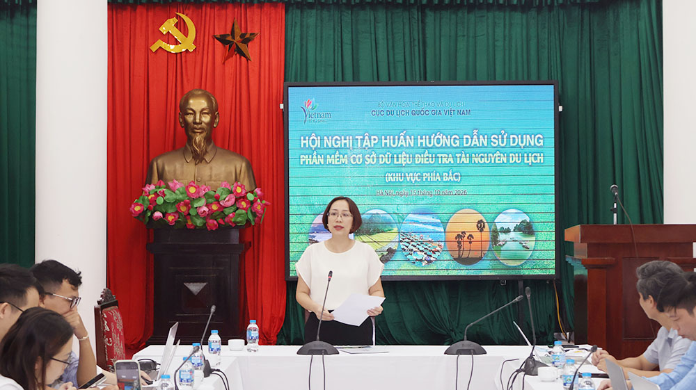 Cục Du lịch Quốc gia Việt Nam tập huấn hướng dẫn sử dụng phần mềm cơ sở dữ liệu điều tra tài nguyên du lịch
